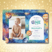 Weltraumgalaxie ✨ Planets Foto Einladung