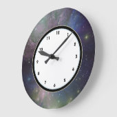 Weltraumgalaxie, Sterne und Nebelfleckastronomie Große Wanduhr (Winkel)