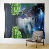 Weltraumgalaxie Wandteppich (Beispiel (Horizontal))