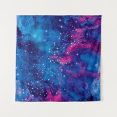 Weltraumgalaxie Wasserfarbe Nachthimmel mit Sterne Wandteppich (Vorderseite (Horizontal))