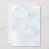 Weltraumgalaxie Wasserfarbe Planet Rakete 1. Gebur Dankeskarte (Rückseite)