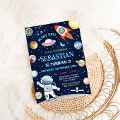 Weltraumgalaxie zum Geburtstag Einladung