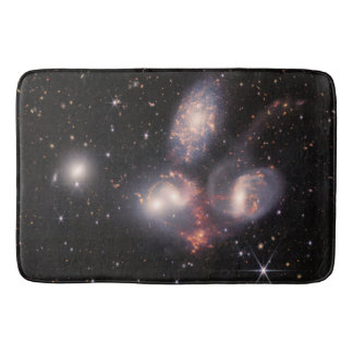 Weltraumgalaxien Stephans Quintett 5 Deep Field Badematte