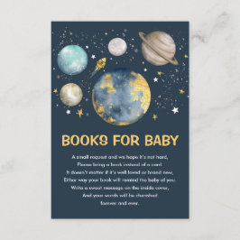Weltraumgalaxy Moon Stars Bücher für Baby Boys Begleitkarte