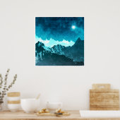 Weltraumgebirge Poster (Küche)
