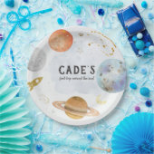 Weltraumgebläse Pappteller (Party)