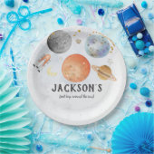 Weltraumgebläse Pappteller (Party)