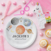 Weltraumgebläse Pappteller (Party)