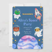 Weltraumgeburtseinladung Einladung (Vorderseite)