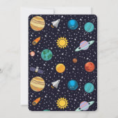 WeltraumGeburtstag Einladung (Rückseite)