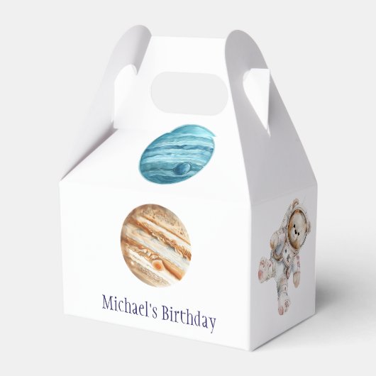 WeltraumGeburtstag Geschenkschachtel (Rückseite)