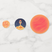 WeltraumGeburtstag Konfetti (Rückseiten)