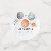 Weltraumgeburtstag Konfetti (Klein Vorderseite)