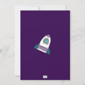 WeltraumGeburtstagsfeier Einladung (Rückseite)