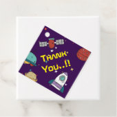 WeltraumGeburtstagsfeier Geschenkanhänger (Beispiel)