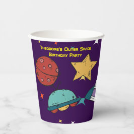 WeltraumGeburtstagsfeier Pappbecher