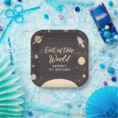 WeltraumGeburtstagsfeier Pappteller (Party)