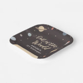 WeltraumGeburtstagsfeier Pappteller (Gewinkelt)