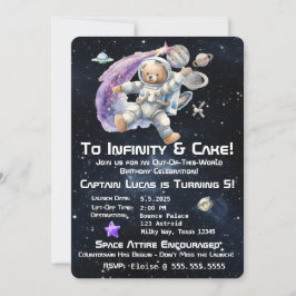 Weltraumgedankengeburt des Kindes Einladung