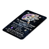 Weltraumgedankengeburt des Kindes Magnet (Linke Seite)