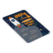 Weltraumgeschlechtsneutrale erste Geburtstagsparte Magnet (Rechte Seite)