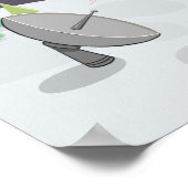 Weltraumgiraffe für den kleinen Jungen. Kinderzimm Poster (Ecke)