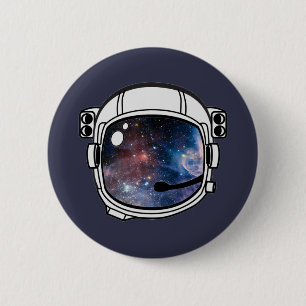Weltraumhelm Button