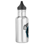 Weltraumhelm Edelstahlflasche (Links)