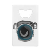 Weltraumhelm Geldbeutel Flaschenöffner (Rückseite)
