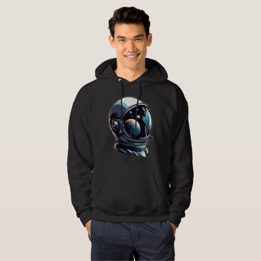 Weltraumhelm Hoodie (Vorne ganz)