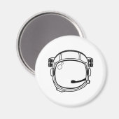 Weltraumhelm Magnet (Vorderseite/Rückseite)