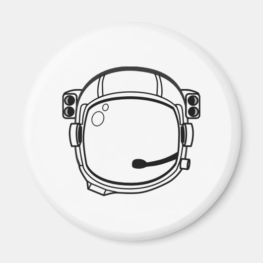 Weltraumhelm Magnet (Vorne)