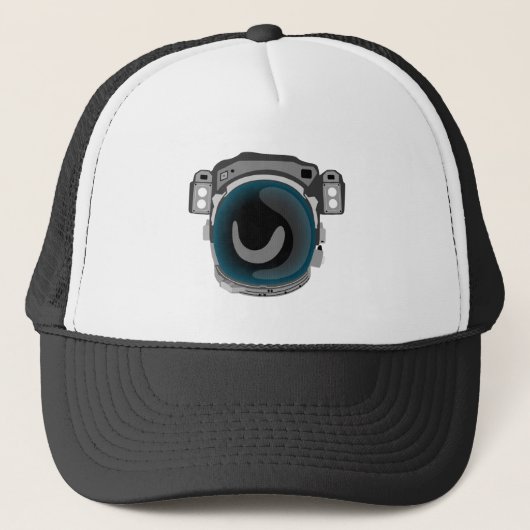 Weltraumhelm Truckerkappe (Vorderseite)