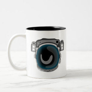 Weltraumhelm Zweifarbige Tasse