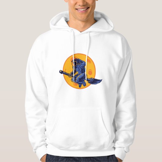 Weltraumhexe Hoodie (Vorderseite)