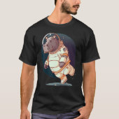 Weltraumhippo auf dem Galaxy Astronauten Hippopota T-Shirt (Vorderseite)