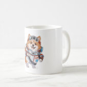Weltraumhund im Astro-Kostüm Kaffeetasse (VorderseiteRechts)