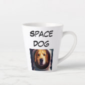 Weltraumhund Latte-Tasse Milchtasse (Rechts)