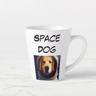 Weltraumhund Latte-Tasse Milchtasse