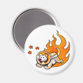 Weltraumhund Magnet (Vorderseite/Rückseite)