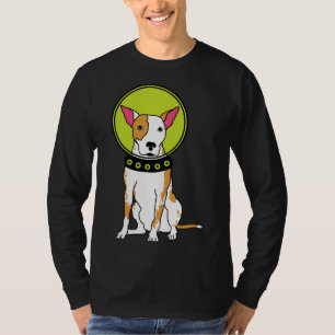 Weltraumhund Pit Bull Red T-Shirt
