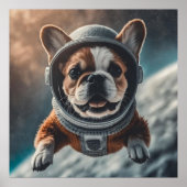 Weltraumhund Poster (Vorne)