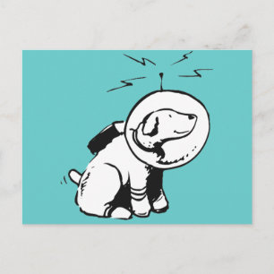 Weltraumhund Postkarte