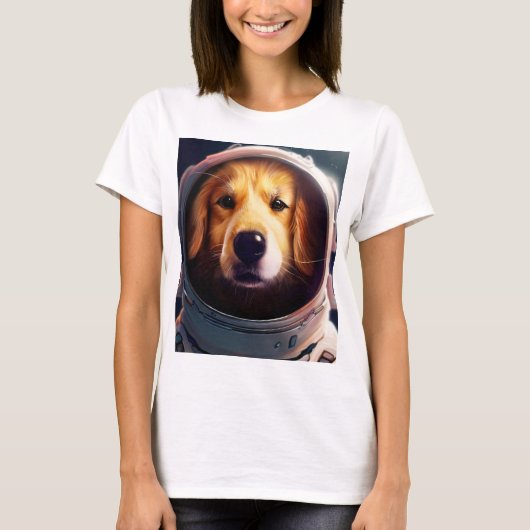 Weltraumhund T-Shirt (Vorderseite)