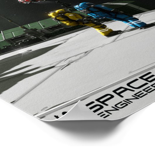 Weltraumingenieure Original Value Poster (Matte) (Ecke)