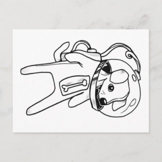 Weltraumjunge Postkarte