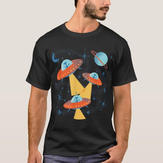 Weltraumkadetten aus dem Atomzeitalter in Retro Fl T-Shirt (Vorderseite)
