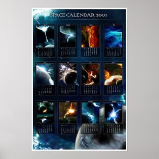 Weltraumkalender 2005 poster