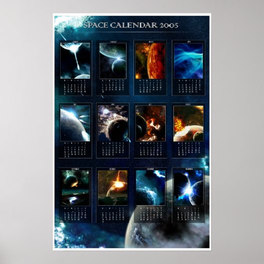 Weltraumkalender 2005 poster (Vorne)