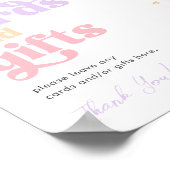 Weltraumkarten für Mädchen und Geschenke-Zeichen Poster (Ecke)